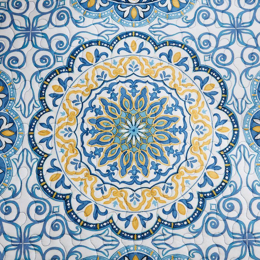 Olliix.com Comforters & Blankets - Tangiers Daybed 6 Piece Reversible Daybed Cover Set Blue