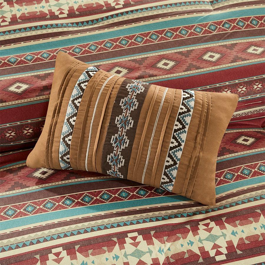 Olliix.com Comforters & Blankets - Taos King 7 Piece Southwest Comforter Set Spice