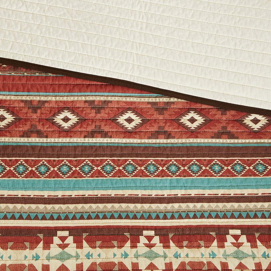 Olliix.com Comforters & Blankets - Taos King/California King 6 Piece Reversible Coverlet Set Spice
