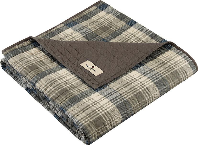 Olliix.com Pillows & Throws - Tasha Cabin Quilted Throw 50x70" Taupe