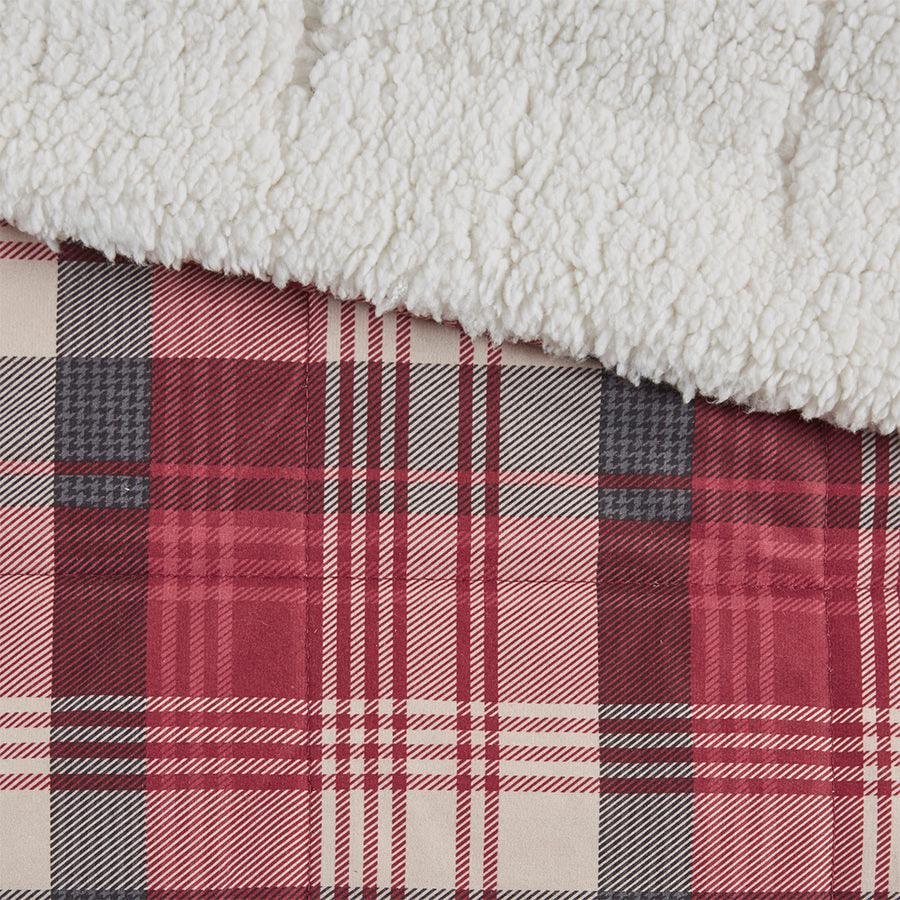 Olliix.com Pillows & Throws - Tasha Oversized Sofstpun Down Alternative Throw Red