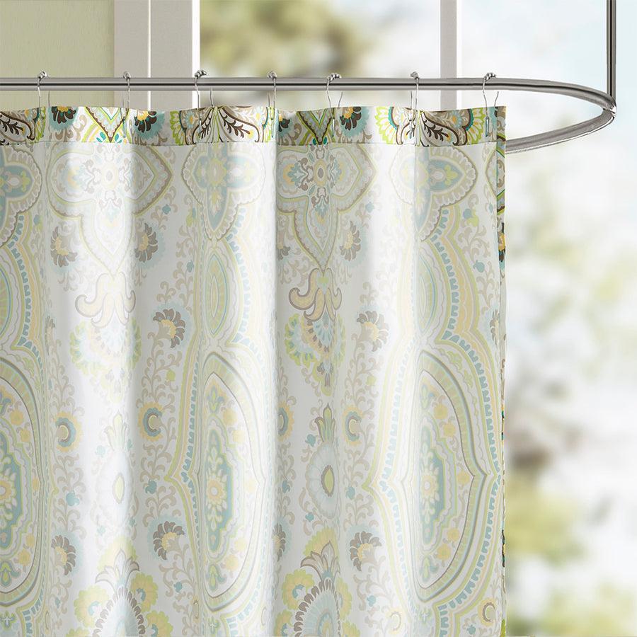 Olliix.com Shower Curtains - Tasia Shower Curtain Green