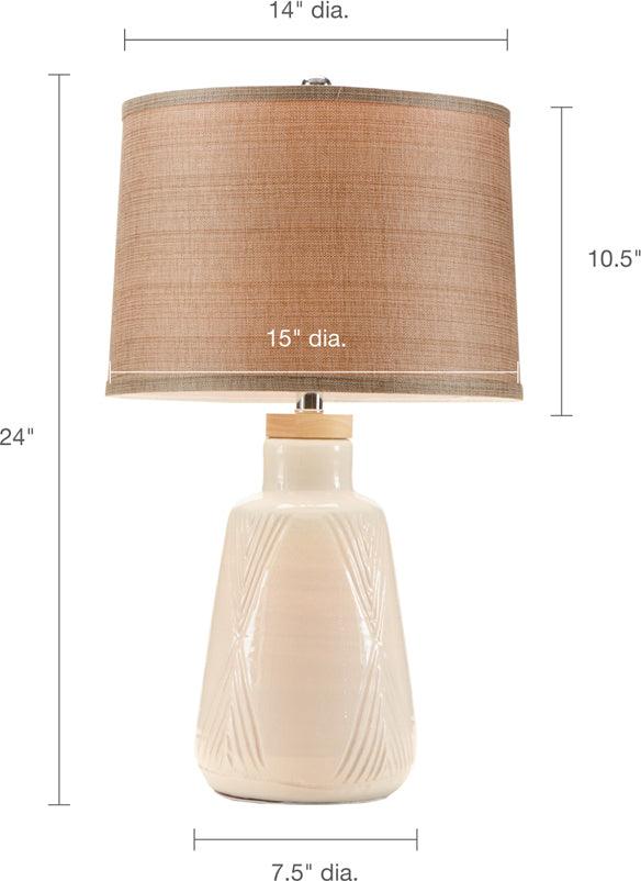 Olliix.com Table Lamps - Tate Table Lamp Ivory