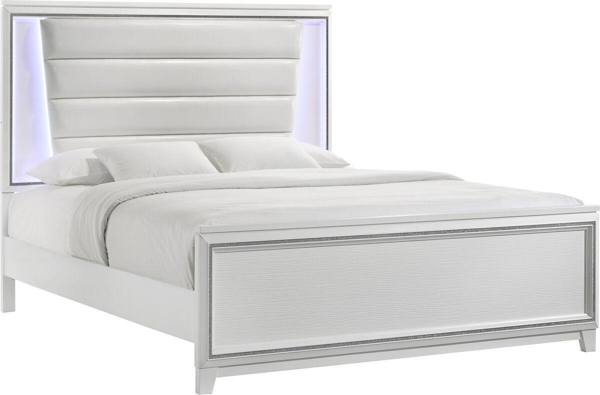 Elements Beds - Taunder King Panel Bed in White