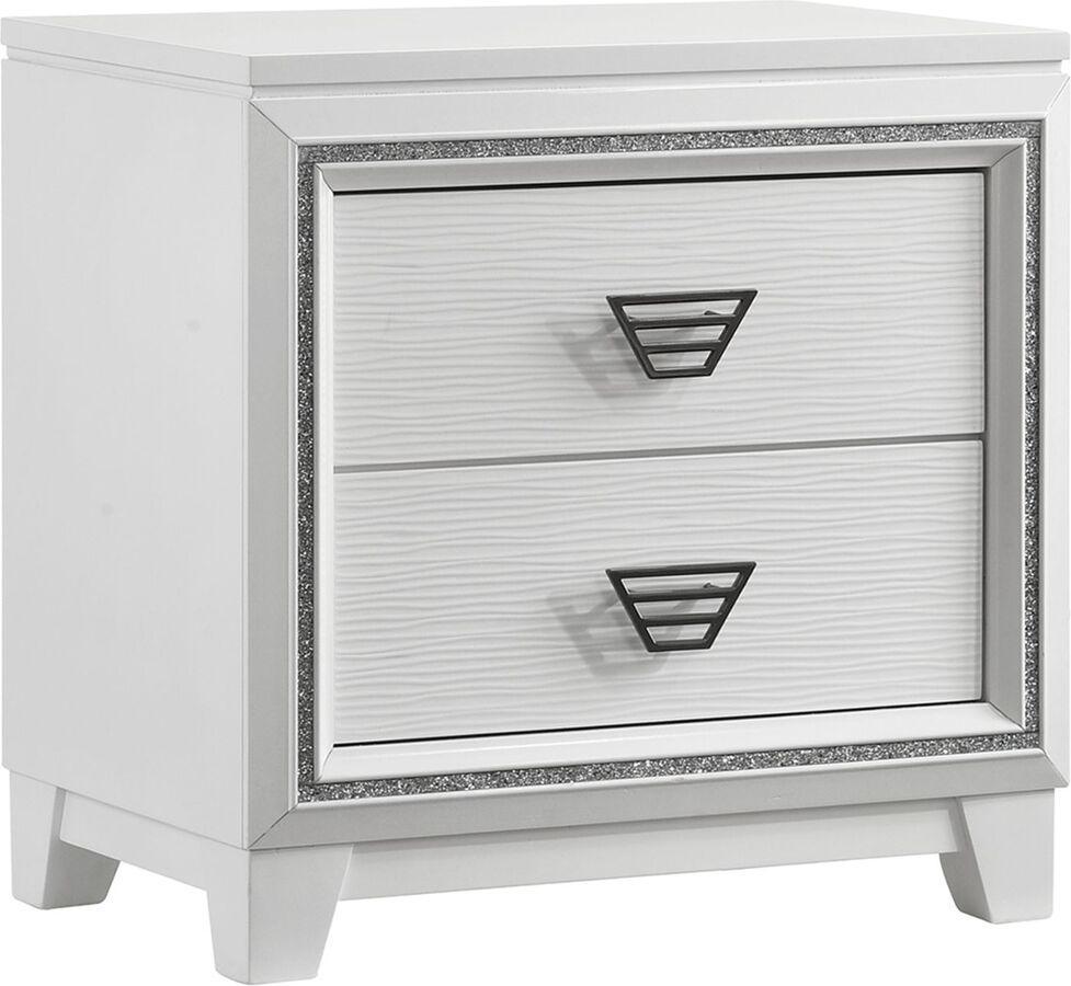 Elements Nightstands & Side Tables - Taunder Nightstand in White