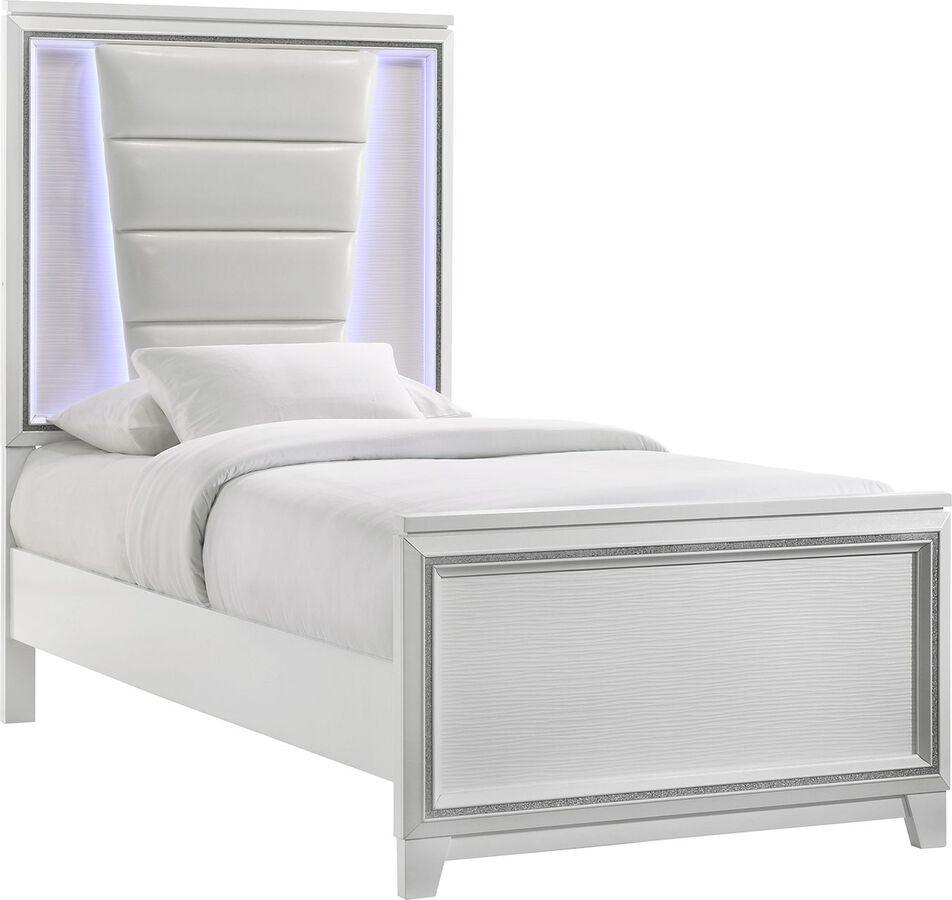 Elements Bedroom Sets - Taunder Twin 3 Piece Bedroom Set in White