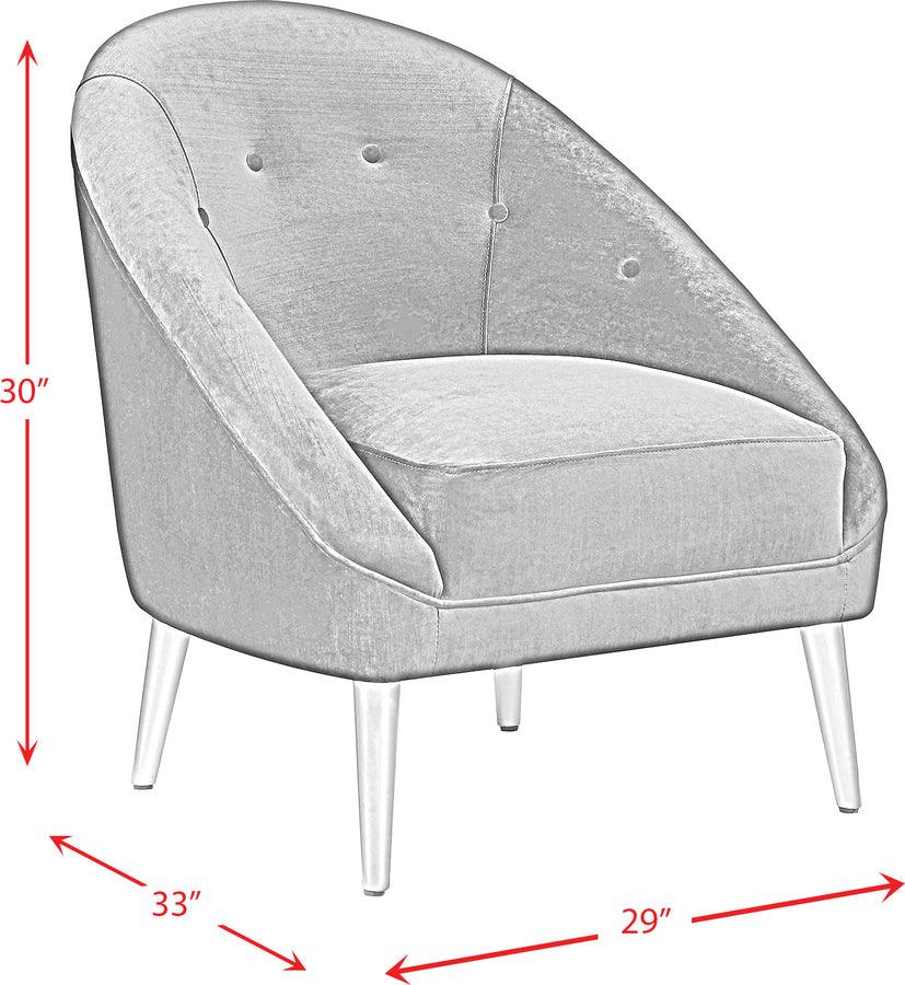 Elements Accent Chairs - Taya Chair with Gold Legs Black
