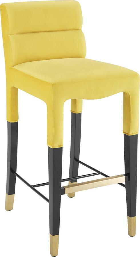 Tov Furniture Barstools - Taylor Burnt Gold Velvet Barstool