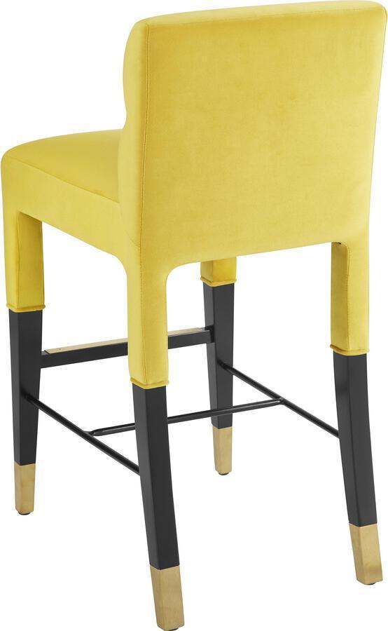 Tov Furniture Barstools - Taylor Burnt Gold Velvet Barstool