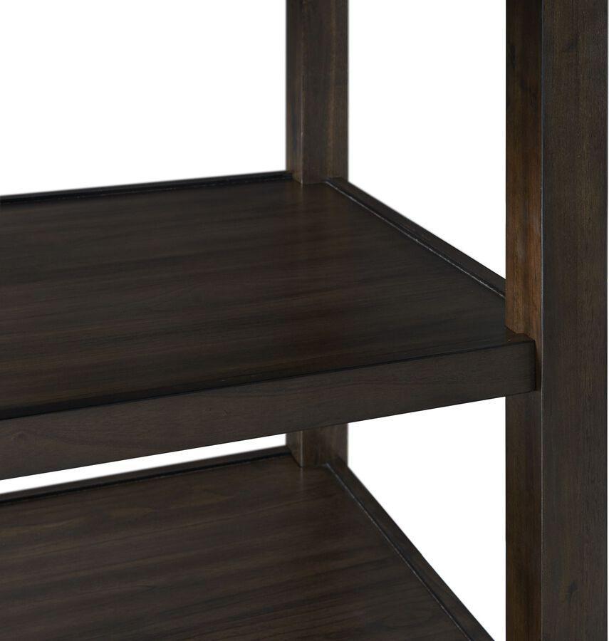 Elements Dining Sets - Taylor Counter Height 5PC Dining Set-Table and Four Faux Leather Side Chairs in Walnut