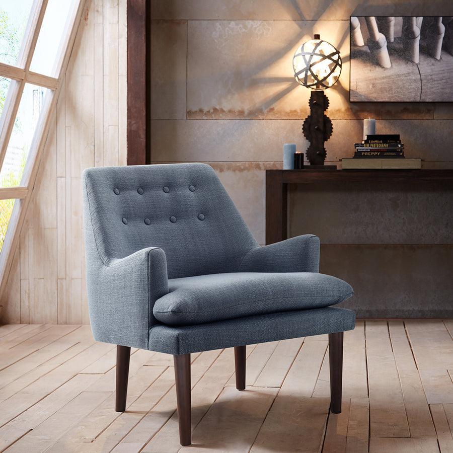 Olliix.com Accent Chairs - Taylor Mid-Century Accent Chair Blue