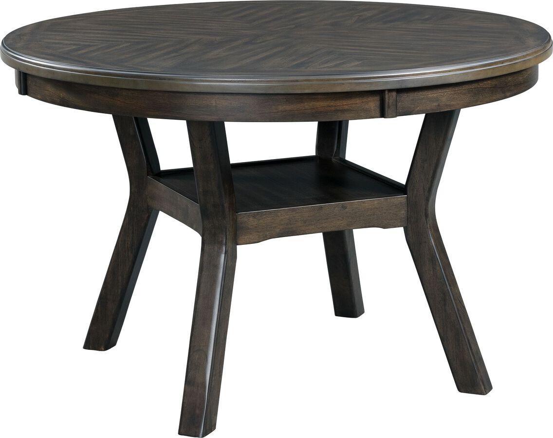 Elements Dining Sets - Taylor Standard Height 5Pc Dining Set-Table And Chairs Walnut