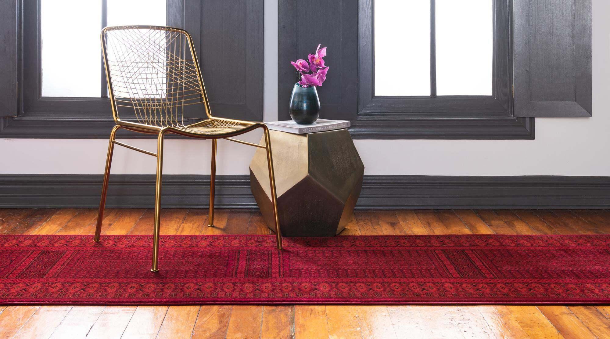 Unique Loom Indoor Rugs - Tekke Medallion 10 Ft Runner Rug Multicolor