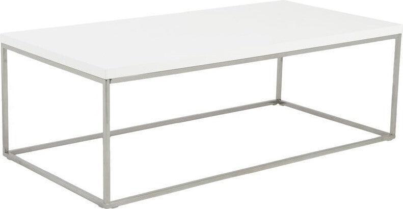 Euro Style Coffee Tables - Teresa Rectangle Coffee Table White