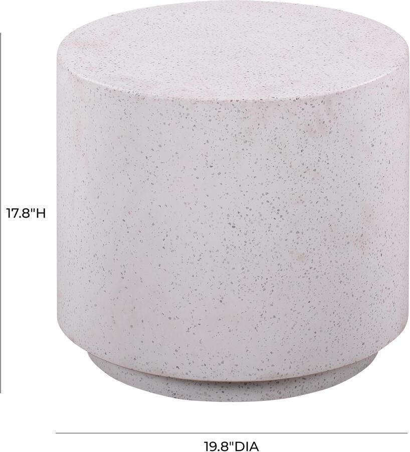 Tov Furniture Side & End Tables - Terrazzo Light Speckled Side Table