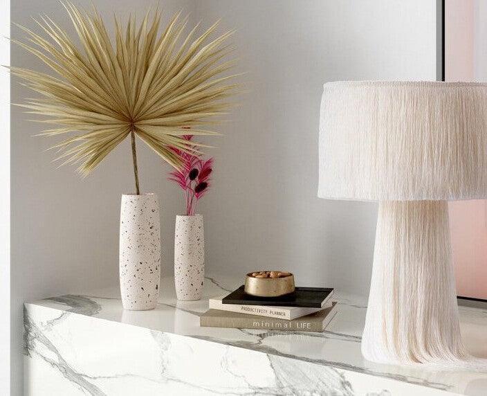 Tov Furniture Vases - Terrazzo Medium Vase White