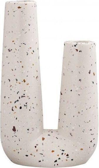 Tov Furniture Vases - Terrazzo Novelty Tube Vase White