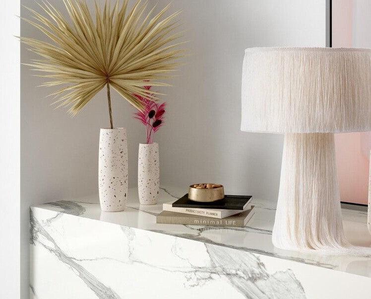 Tov Furniture Vases - Terrazzo Small Vase White