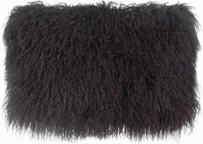 Tov Furniture Pillows - Tibetan Sheep Dark Grey Long Pillow