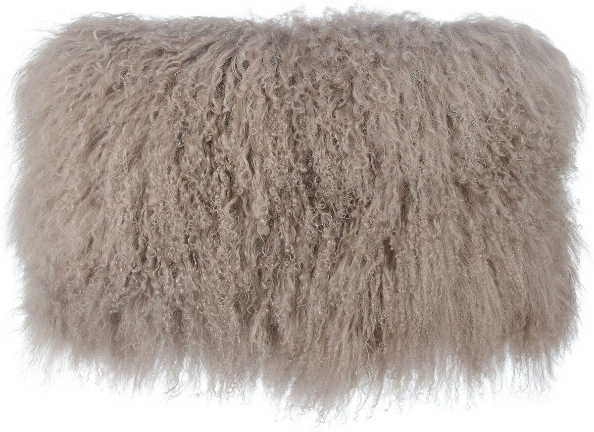 Tov Furniture Pillows & Throws - Tibetan Sheep Sandy Brown Long Pillow Brown