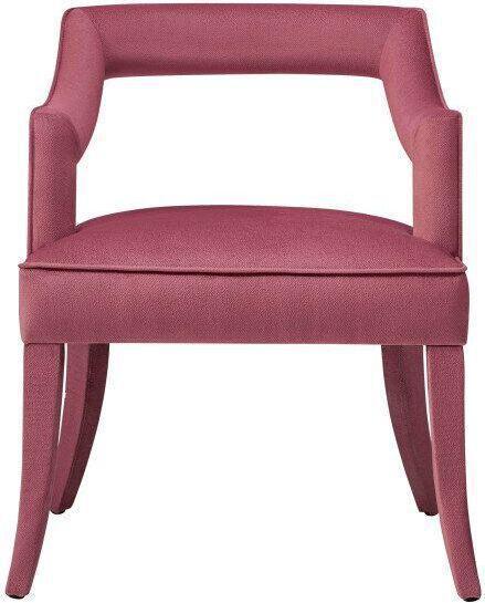 Tov Furniture Dining Chairs - Tiffany Slub Velvet Chair Pink
