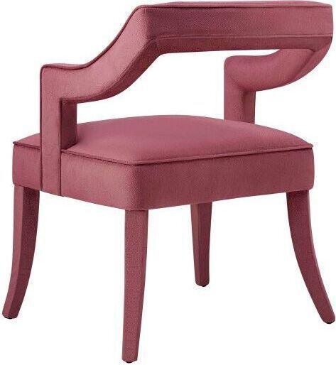 Tov Furniture Dining Chairs - Tiffany Slub Velvet Chair Pink