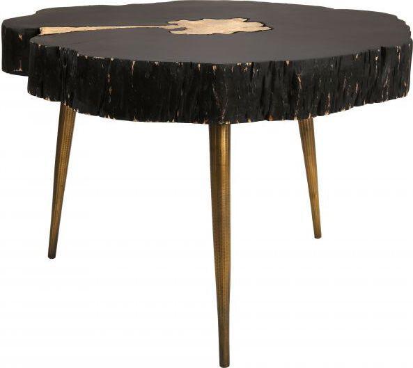 Tov Furniture Coffee Tables - Timber Black and Brass Coffee Table