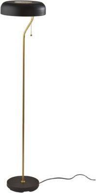 Adesso Floor Lamps - Timothy Floor Lamp Black & Antique Brass