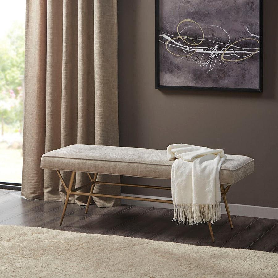 Olliix.com Benches - Tinsley Accent Bench Light Tan