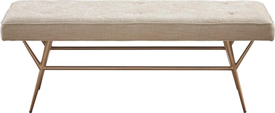 Olliix.com Benches - Tinsley Accent Bench Light Tan