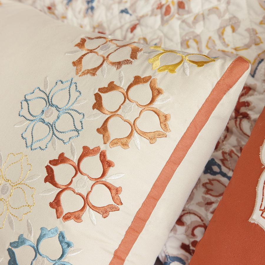 Olliix.com Comforters & Blankets - Tissa King 6 Piece Reversible Coverlet Set Ivory
