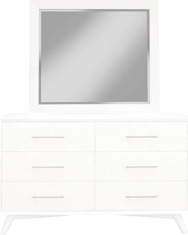 Alpine Furniture Mirrors - Tranquility Mirror White