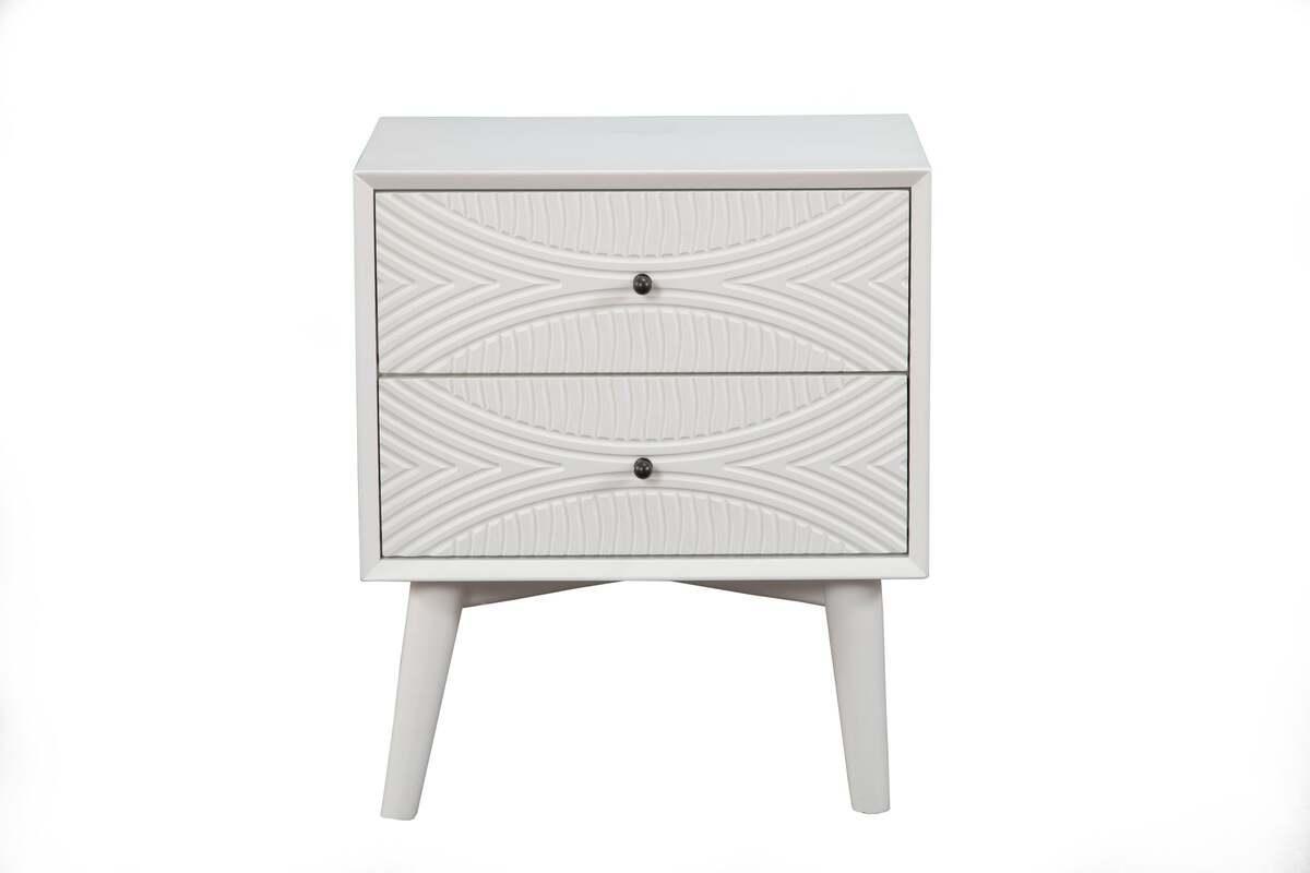 Alpine Furniture Nightstands & Side Tables - Tranquility Nightstand, White