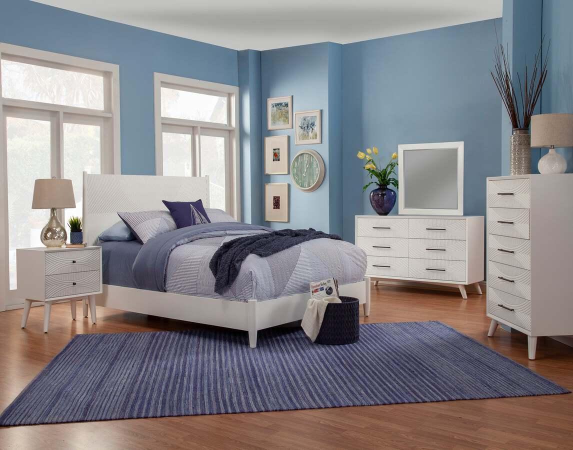 Alpine Furniture Nightstands & Side Tables - Tranquility Nightstand, White