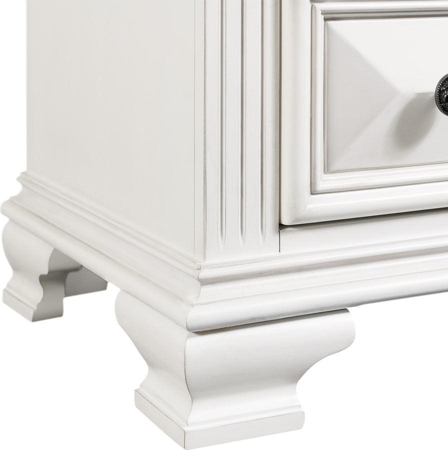 Elements Nightstands & Side Tables - Trent 2-Drawer Nightstand in White