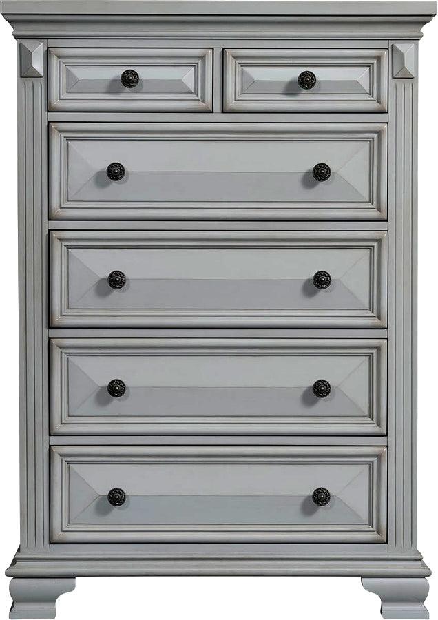 Elements Chest of Drawers - Trent 6-Drawer Chest Gray