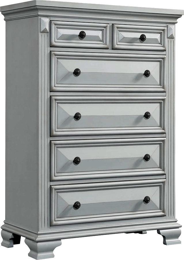 Elements Chest of Drawers - Trent 6-Drawer Chest Gray