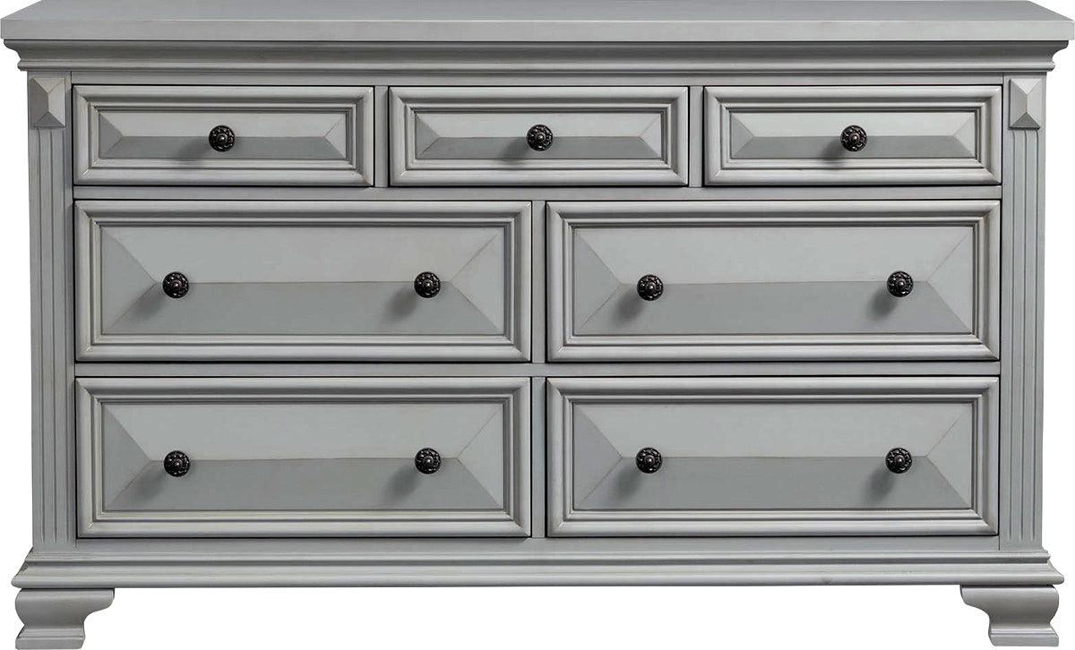 Elements Dressers - Trent 7-Drawer Dresser Gray