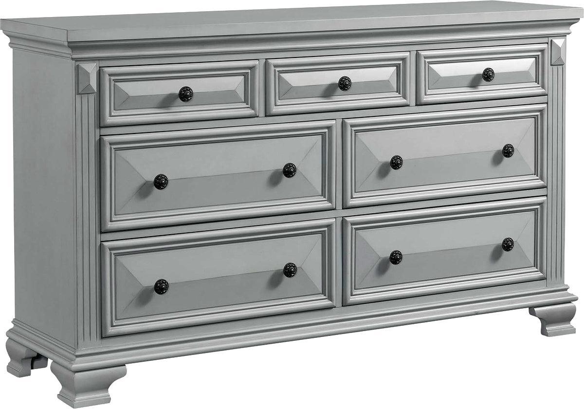 Elements Dressers - Trent 7-Drawer Dresser Gray