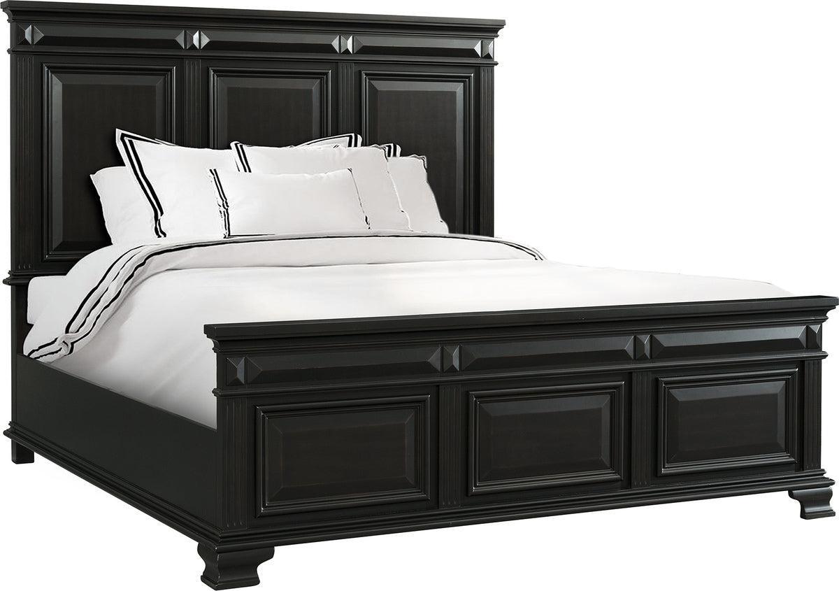 Elements Beds - Trent King Panel Bed in Antique Black Antique Black