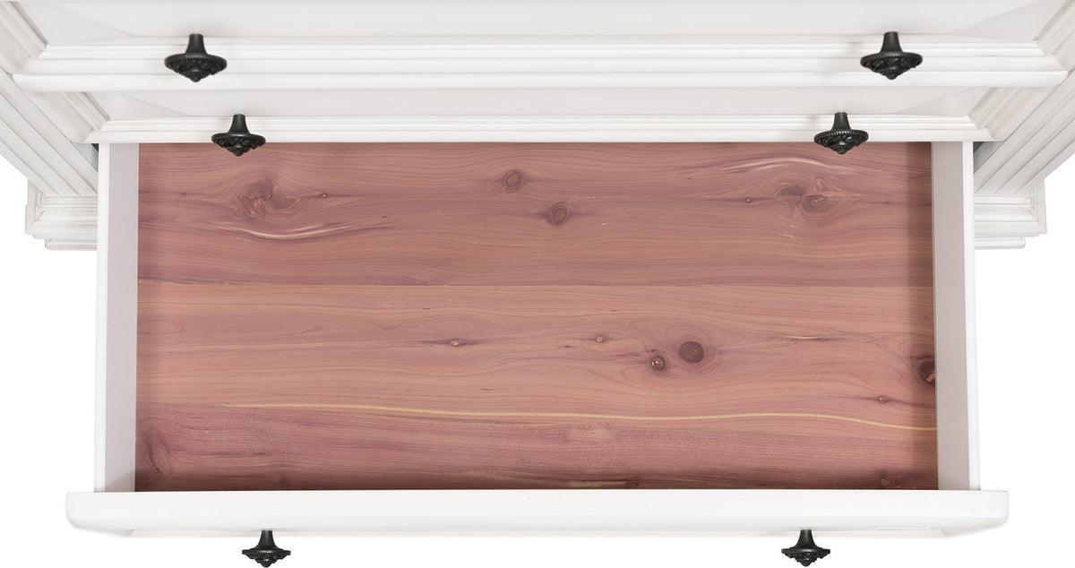 Elements TV & Media Units - Trent Media Chest in White