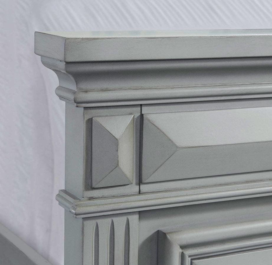 Elements Beds - Trent Queen Panel Bed Gray