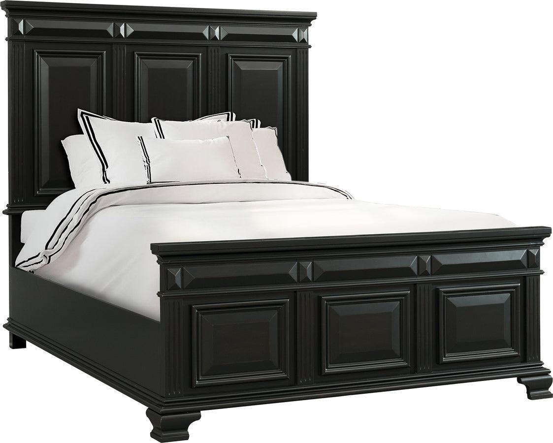 Elements Beds - Trent Queen Panel Bed in Antique Black Antique Black