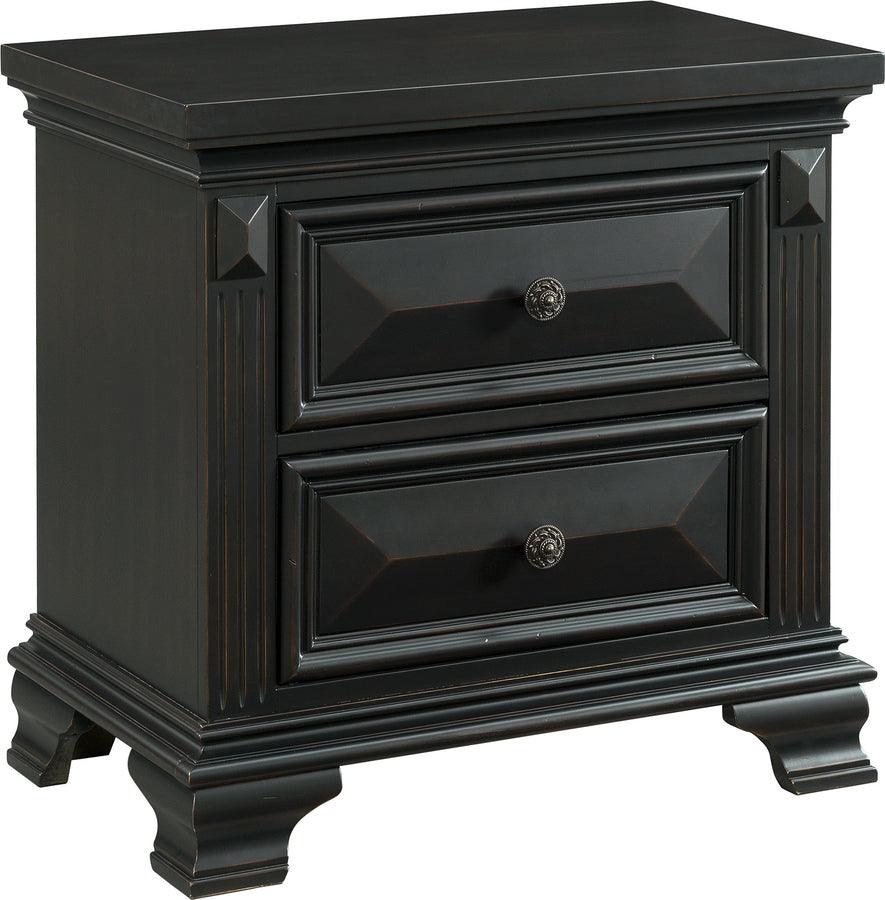 Elements Bedroom Sets - Trent Queen Storage 3 Piece Bedroom Set in Black