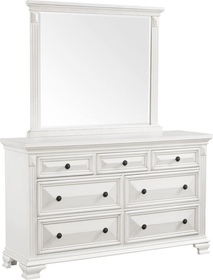 Elements Bedroom Sets - Trent Queen Storage 5 Piece Bedroom Set in White