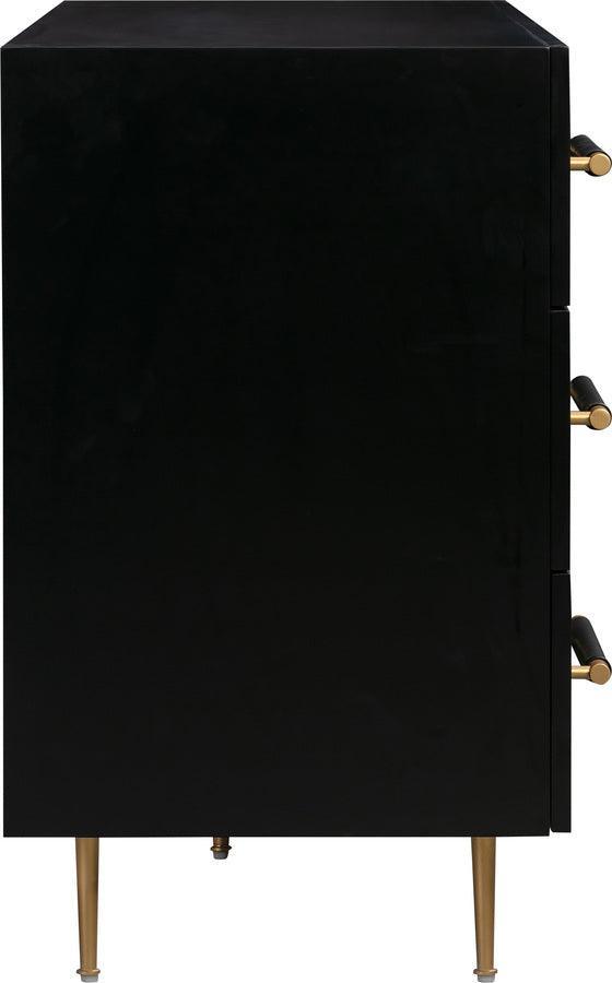 Tov Furniture Dressers - Trident Black 6 Drawer Dresser Gold