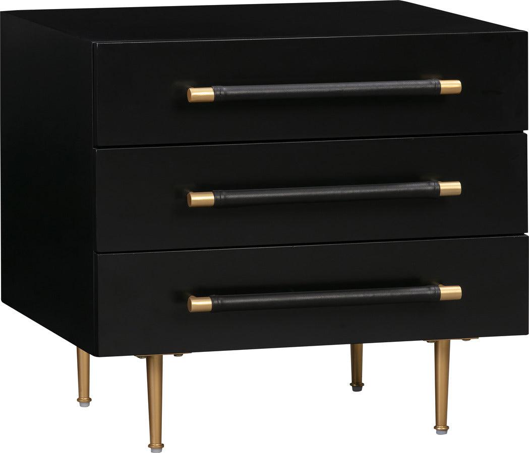 Tov Furniture Nightstands & Side Tables - Trident Black Nightstand