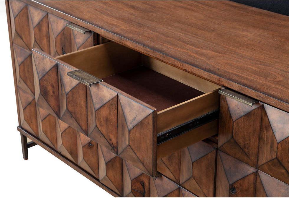 Alpine Furniture Dressers - Trig 6 Drawer Dresser