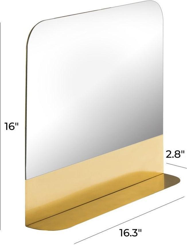 Tov Furniture Mirrors - Trigg Square Mirror Gold