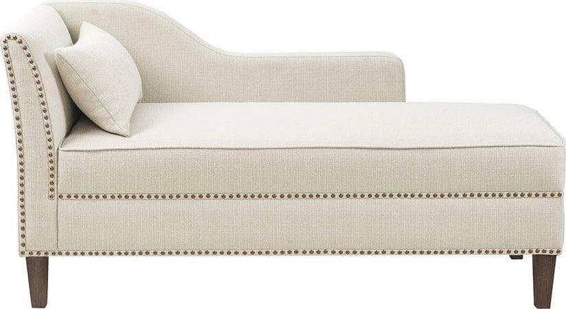Olliix.com Accent Chairs - Trinity Accent Chaise Ivory